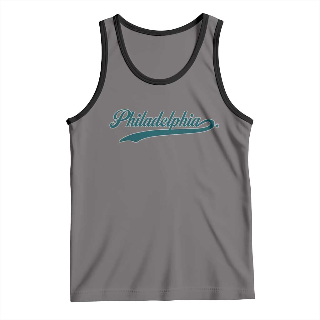 PFE Game Day Tank Top Vintage Sports Name TS10 Deep Heather Black Print Your Wear