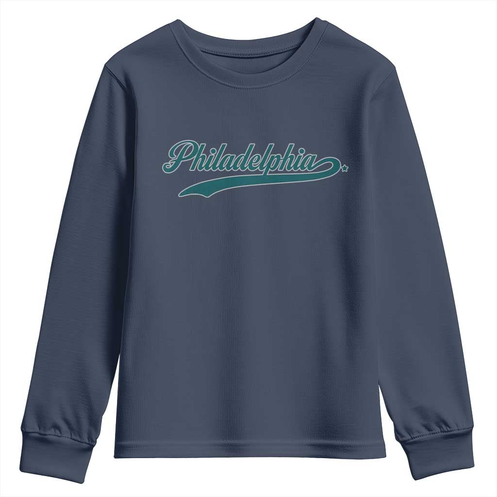 PFE Game Day Youth Sweatshirt Vintage Sports Name TS10 Navy Print Your Wear