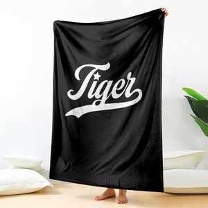 Retro Script Tigers Throw Blanket Vintage Sports Team Name TS10 Print Your Wear