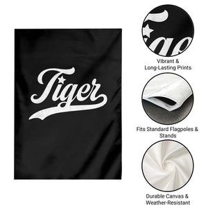 Retro Script Tigers Garden Flag Vintage Sports Team Name TS10 Print Your Wear