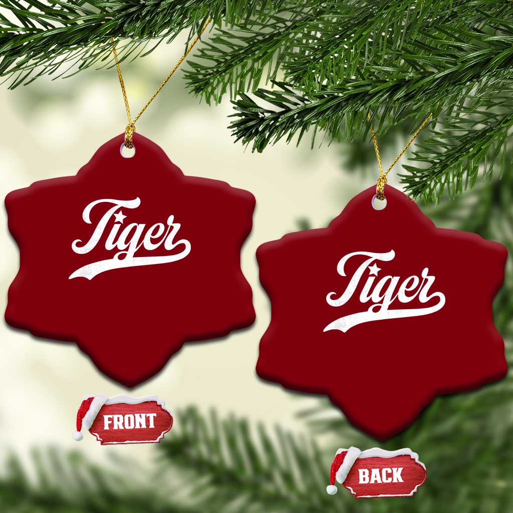 Retro Script Tigers Ceramic Ornament Vintage Sports Team Name TS10 Print Your Wear