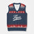 Retro Script Tigers V-Neck Knit Sweater Vest Vintage Sports Team Name TS10 Navy Red Print Your Wear