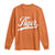 Retro Script Tigers Long Sleeve Shirt Vintage Team Name TS10 Orange Print Your Wear
