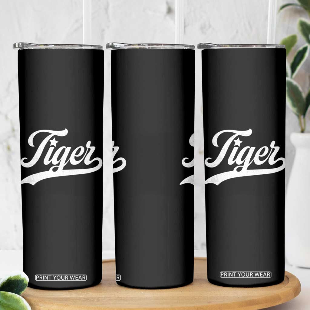 Retro Script Tigers Skinny Tumbler Vintage Sports Team Name TS10 Print Your Wear