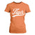 Retro Script Tigers T Shirt For Women Vintage Team Name TS10 Orange Print Your Wear