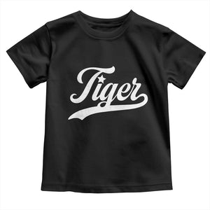 Retro Script Tigers Toddler T Shirt Vintage Team Name TS10 Black Print Your Wear