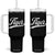 Retro Script Tigers Tumbler With Handle Vintage Sports Team Name TS10 One Size: 40 oz Black Print Your Wear