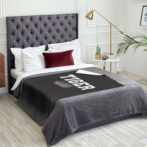 Classic Tigers Throw Blanket Retro Varsity Vintage Sports Team Name USA Flag TS10 Print Your Wear