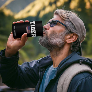 Classic Tigers 4 in 1 Can Cooler Tumbler Retro Varsity Vintage Sports Team Name USA Flag TS10 Print Your Wear