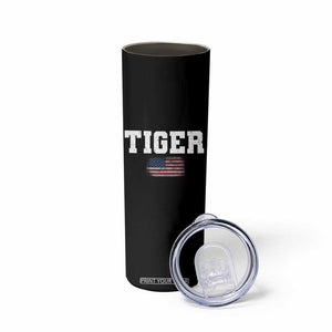 Classic Tigers Skinny Tumbler Retro Varsity Vintage Sports Team Name USA Flag TS10 Print Your Wear