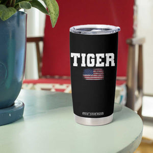 Classic Tiger Tumbler Cup Retro Varsity Vintage Sports Team Name USA Flag TS10 Print Your Wear