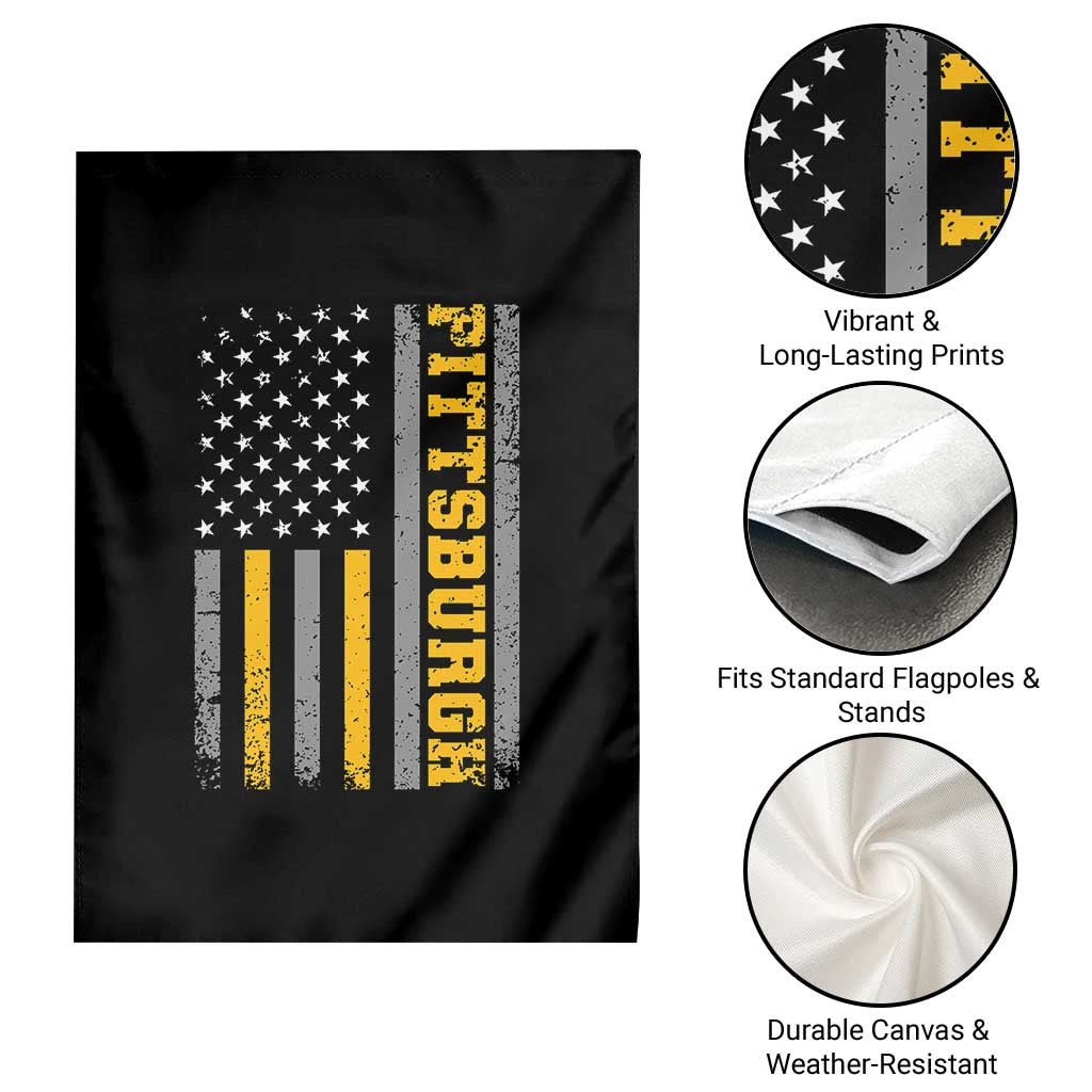 PFS Game Day Garden Flag Retro Vintage USA Flag Patriotic American TS10 Print Your Wear