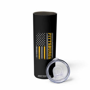 Pittsburgh Skinny Tumbler Retro Vintage USA Flag Patriotic American TS10 Print Your Wear