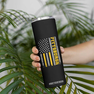 Pittsburgh Skinny Tumbler Retro Vintage USA Flag Patriotic American TS10 Print Your Wear