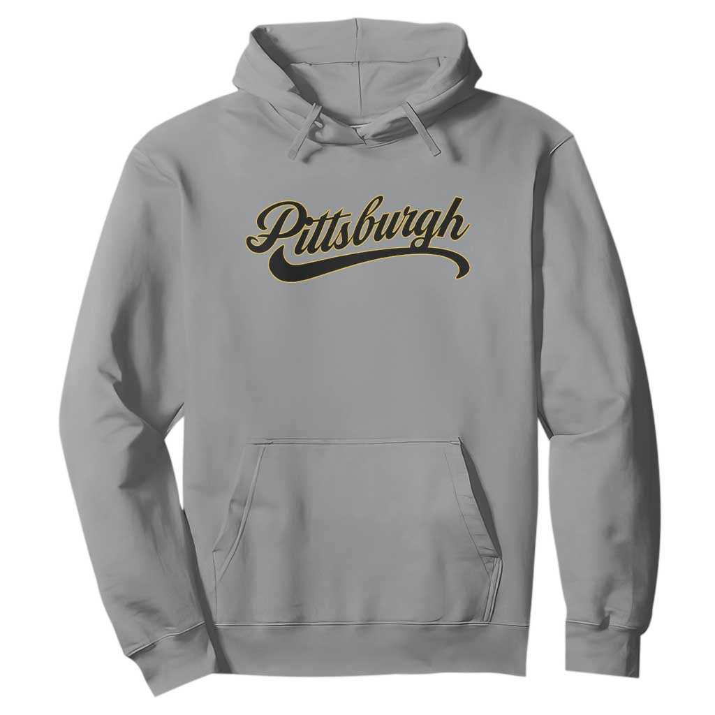 Pittsburgh Hoodie Classic Retro Vintage Pennsylvania PA TS10 Sport Gray Print Your Wear