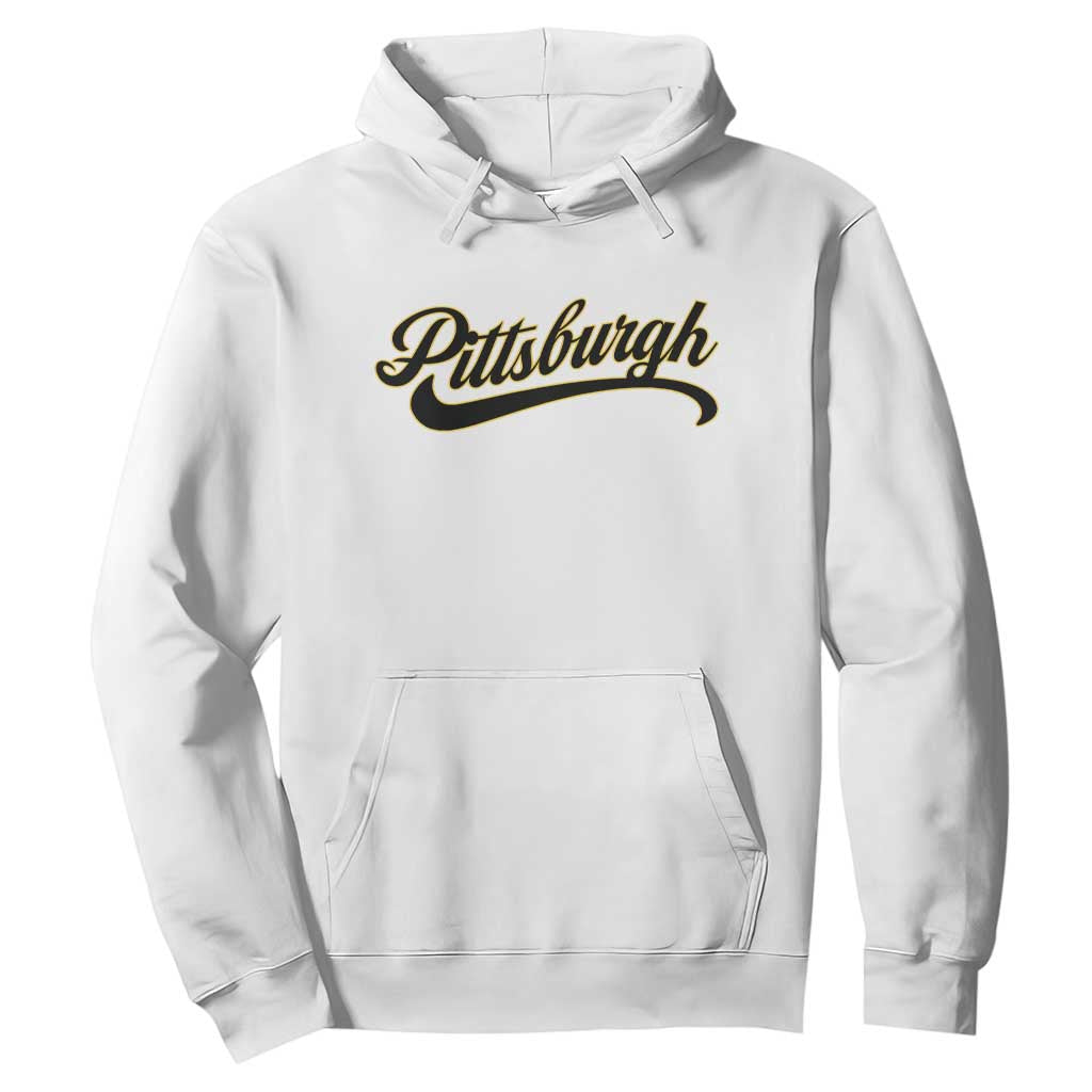 Pittsburgh Hoodie Classic Retro Vintage Pennsylvania PA TS10 White Print Your Wear