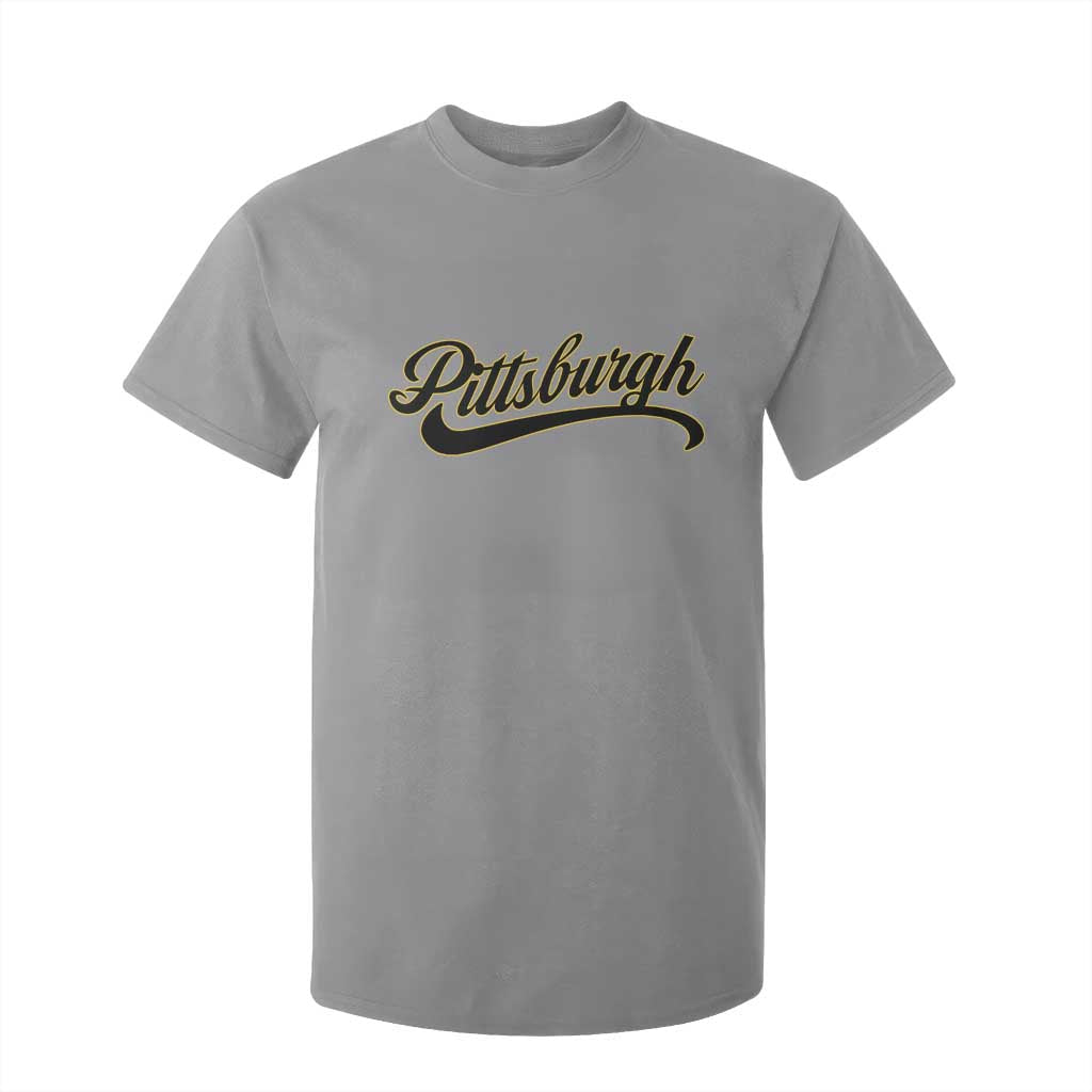 Pittsburgh T Shirt For Kid Classic Retro Vintage Pennsylvania PA TS10 Sport Gray Print Your Wear