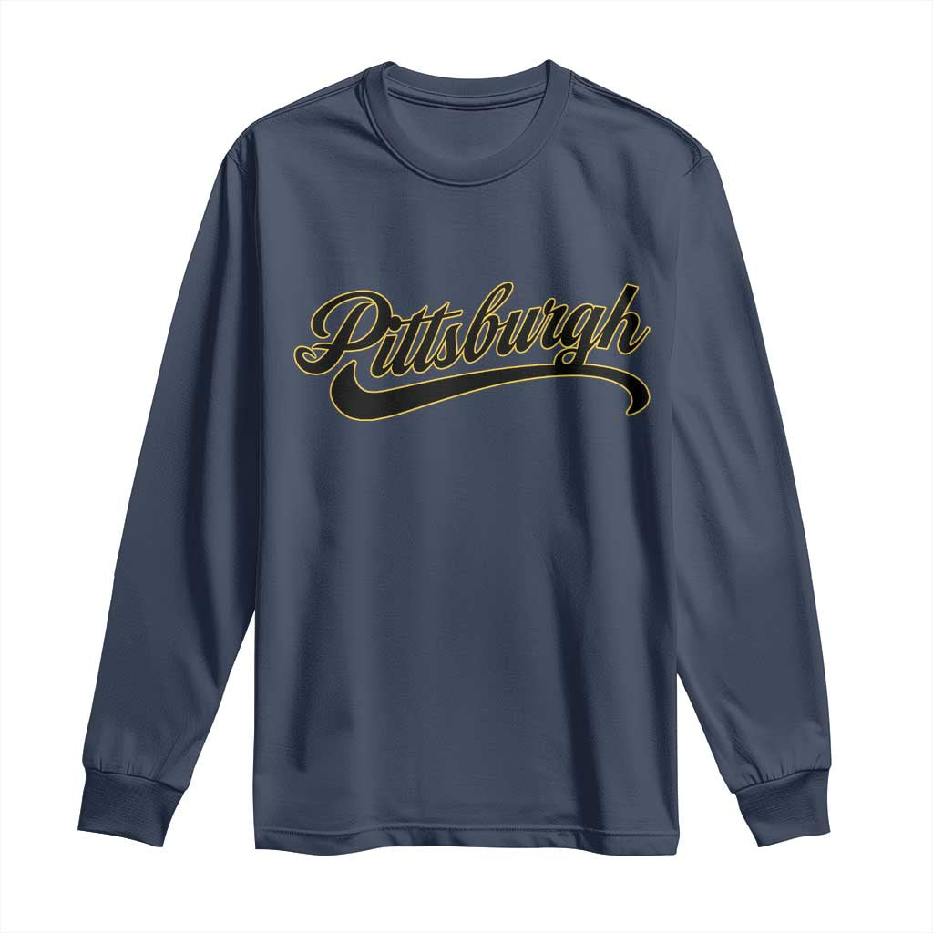 PFS Game Day Long Sleeve Shirt Classic Retro Vintage Pennsylvania PA TS10 Navy Print Your Wear