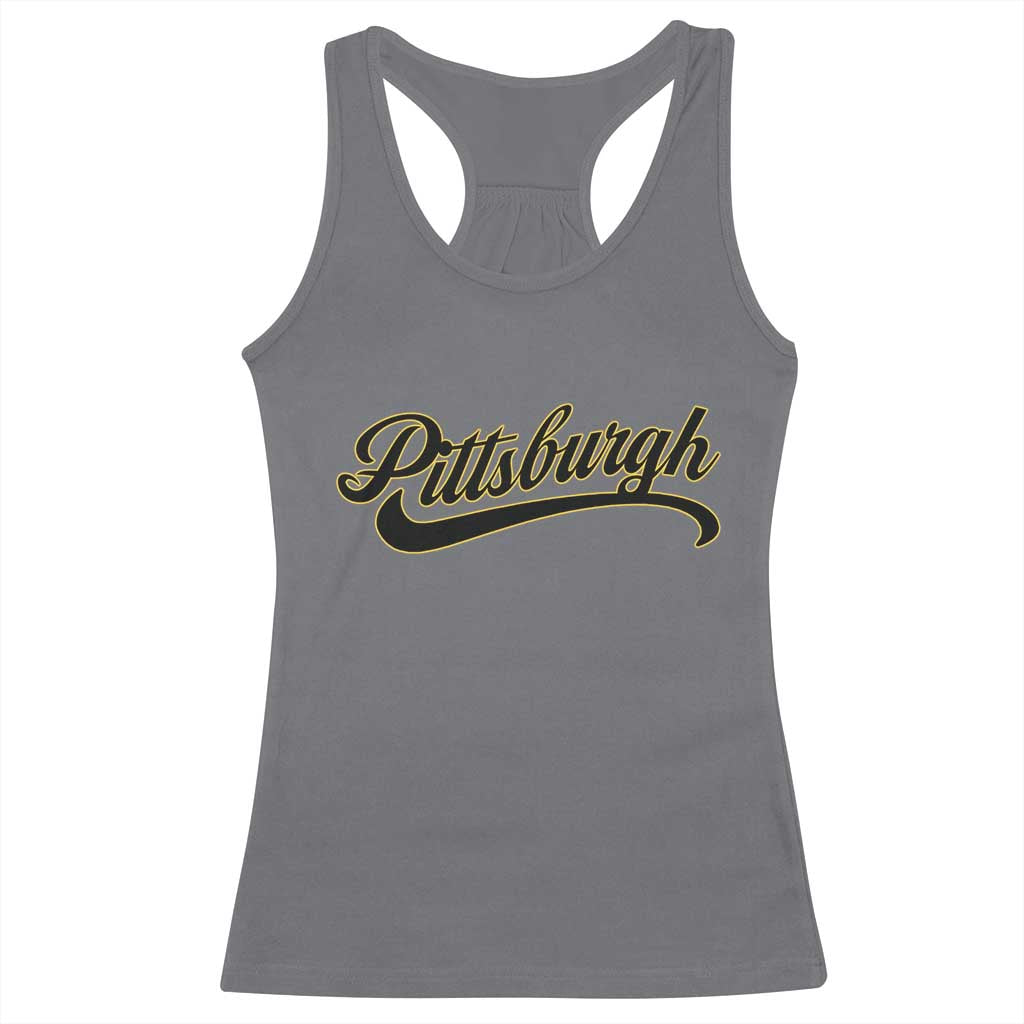 PFS Game Day Racerback Tank Top Classic Retro Vintage Pennsylvania PA TS10 Charcoal Print Your Wear