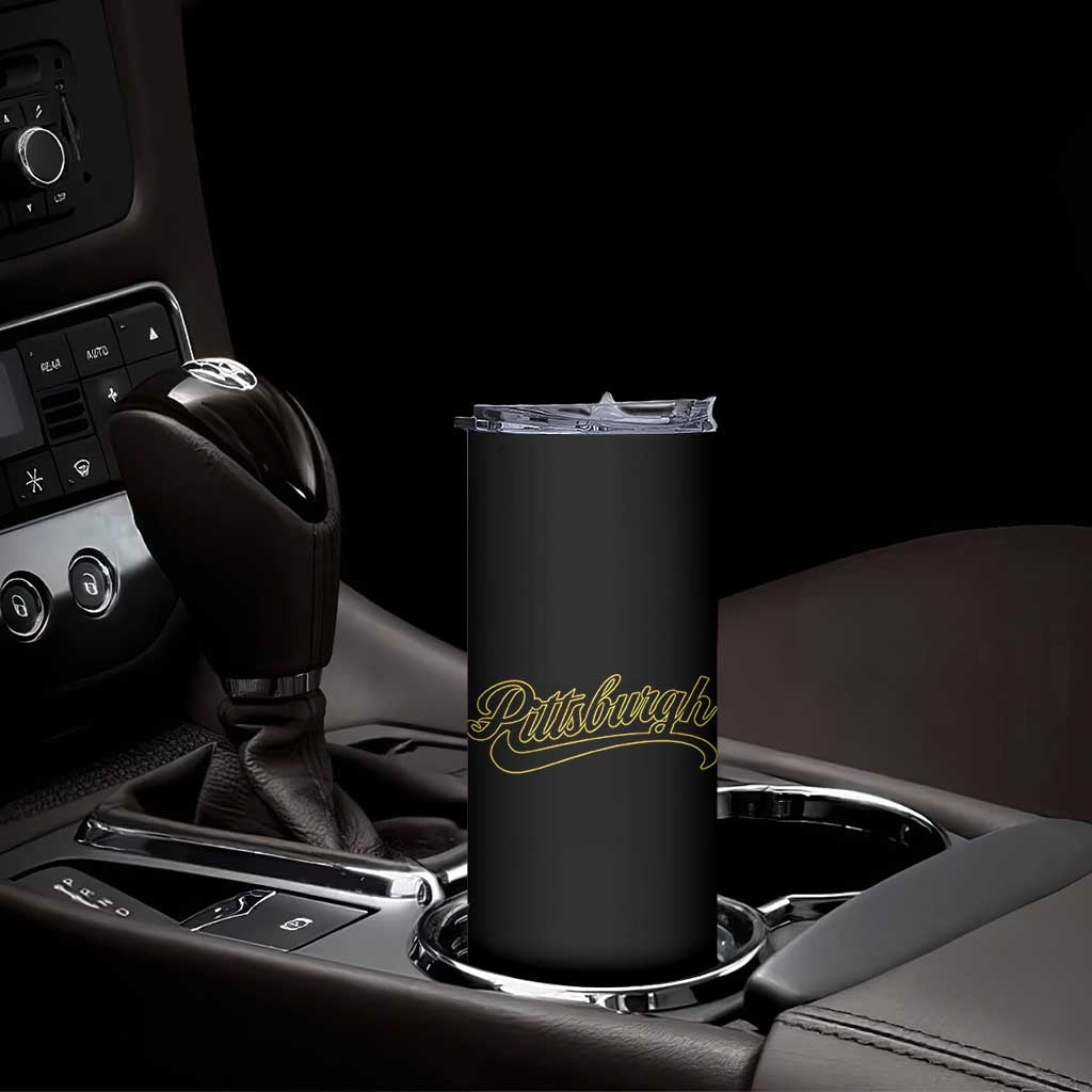 Pittsburgh Skinny Tumbler Classic Retro Vintage Pennsylvania PA TS10 Print Your Wear
