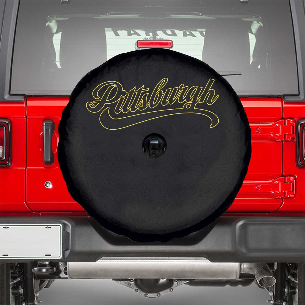 Pittsburgh Spare Tire Cover Classic Retro Vintage Pennsylvania PA TS10 Black Print Your Wear