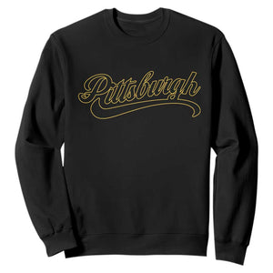Pittsburgh Sweatshirt Classic Retro Vintage Pennsylvania PA TS10 Black Print Your Wear