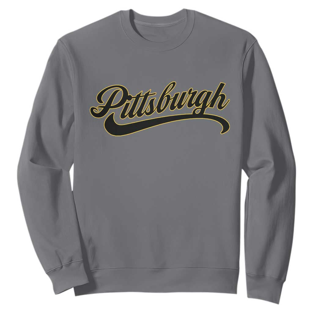 Pittsburgh Sweatshirt Classic Retro Vintage Pennsylvania PA TS10 Charcoal Print Your Wear