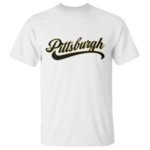 Pittsburgh T Shirt Classic Retro Vintage Pennsylvania PA TS10 White Print Your Wear