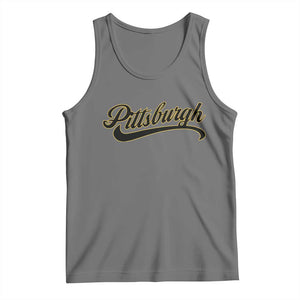 Pittsburgh Tank Top Classic Retro Vintage Pennsylvania PA TS10 Black Heather Print Your Wear