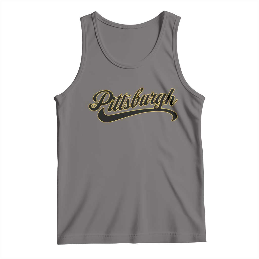 Pittsburgh Tank Top Classic Retro Vintage Pennsylvania PA TS10 Deep Heather Print Your Wear