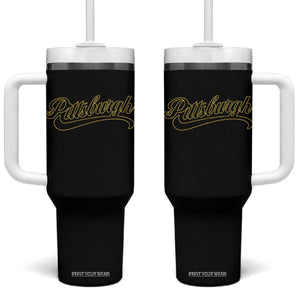 PFS Game Day Tumbler With Handle Classic Retro Vintage Pennsylvania PA TS10 One Size: 40 oz Black Print Your Wear