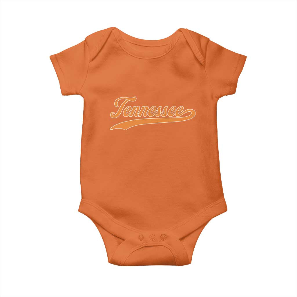 Vintage Tennessee Baby Onesie Classic TN Orange Print Retro Vintage TS10 Orange Print Your Wear