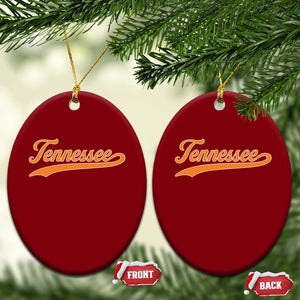 Vintage Tennessee Ceramic Ornament Classic TN Orange Print Retro Vintage TS10 Print Your Wear