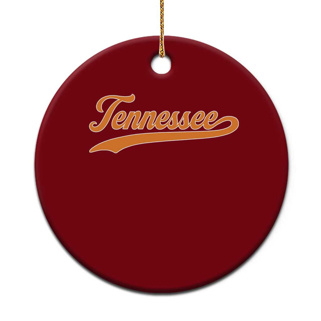 Vintage Tennessee Ceramic Ornament Classic TN Orange Print Retro Vintage TS10 1pc Red Print Your Wear