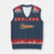Vintage Tennessee V-Neck Knit Sweater Vest Classic TN Orange Print Retro Vintage TS10 Navy Red Print Your Wear