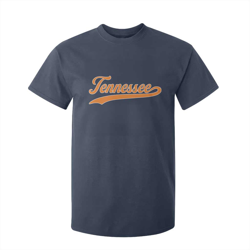 Vintage Tennessee T Shirt For Kid Classic TN Orange Print Retro Vintage TS10 Navy Print Your Wear