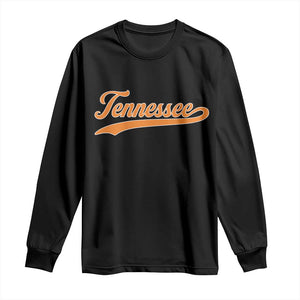 Vintage Tennessee Long Sleeve Shirt Classic TN Orange Print Retro Vintage TS10 Black Print Your Wear