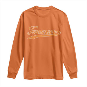 Vintage Tennessee Long Sleeve Shirt Classic TN Orange Print Retro Vintage TS10 Orange Print Your Wear