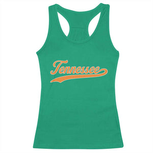 Vintage Tennessee Racerback Tank Top Classic TN Orange Print Retro Vintage TS10 Irish Green Print Your Wear