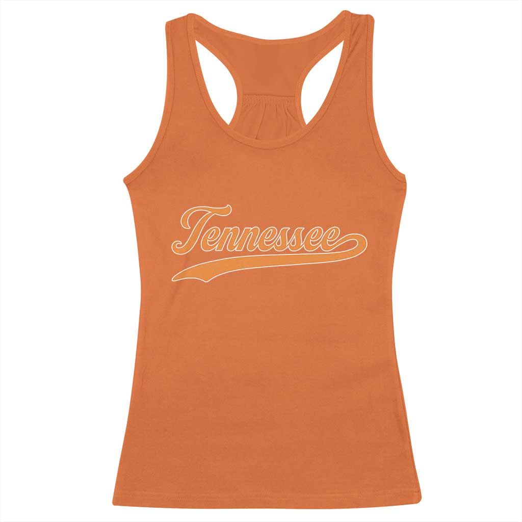 Vintage Tennessee Racerback Tank Top Classic TN Orange Print Retro Vintage TS10 Orange Print Your Wear