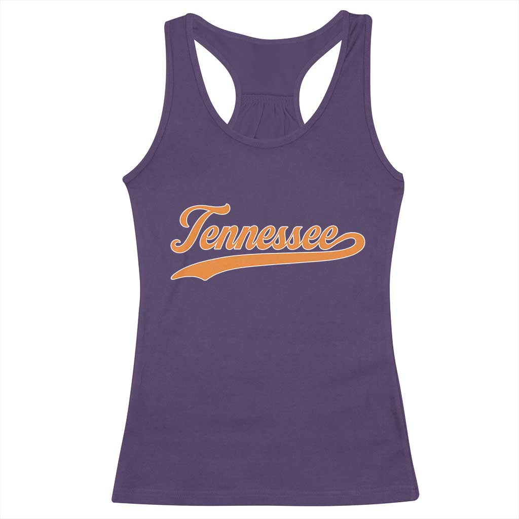 Vintage Tennessee Racerback Tank Top Classic TN Orange Print Retro Vintage TS10 Purple Print Your Wear