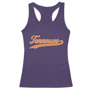 Vintage Tennessee Racerback Tank Top Classic TN Orange Print Retro Vintage TS10 Purple Print Your Wear