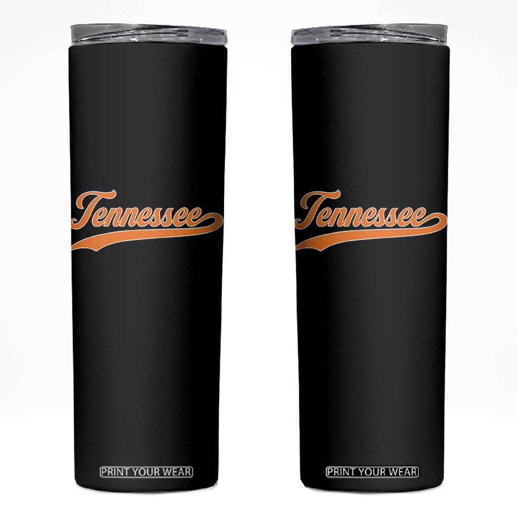 Vintage Tennessee Skinny Tumbler Classic TN Orange Print Retro Vintage TS10 Black Print Your Wear
