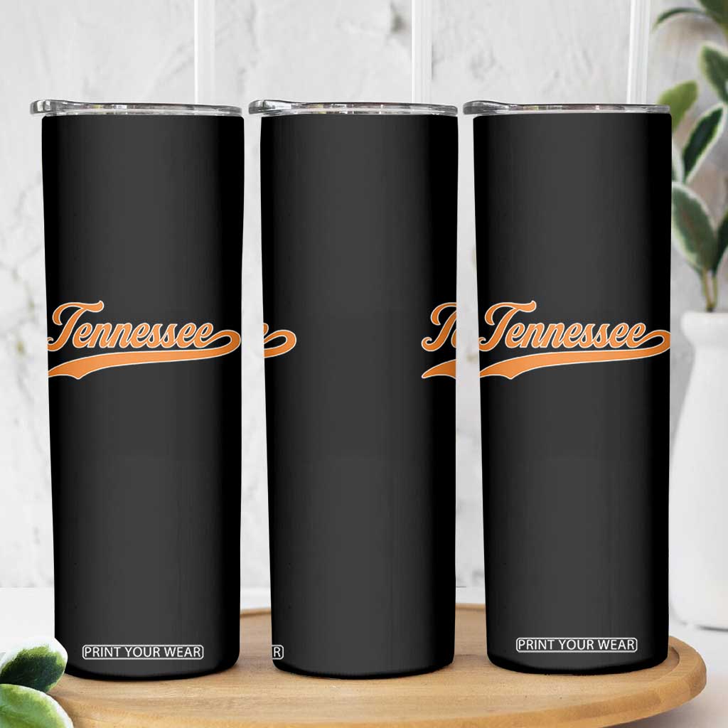 Vintage Tennessee Skinny Tumbler Classic TN Orange Print Retro Vintage TS10 Print Your Wear