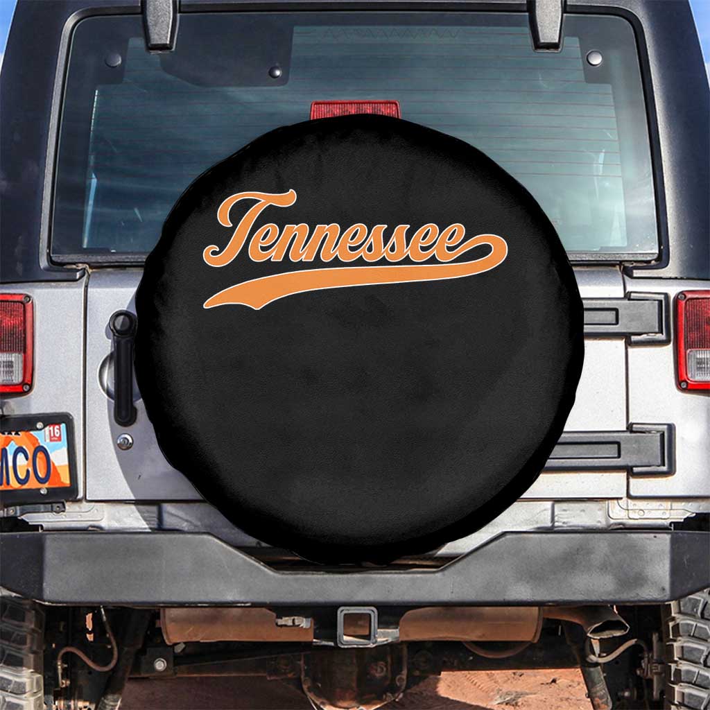 Vintage Tennessee Spare Tire Cover Classic TN Orange Print Retro Vintage TS10 No hole Black Print Your Wear