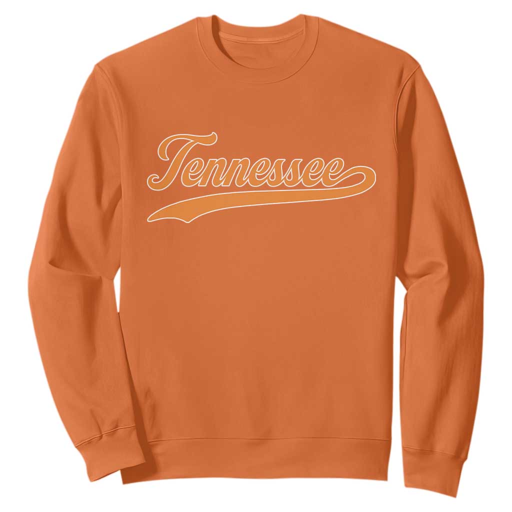 Vintage Tennessee Sweatshirt Classic TN Orange Print Retro Vintage TS10 Orange Print Your Wear