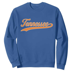 Vintage Tennessee Sweatshirt Classic TN Orange Print Retro Vintage TS10 Royal Blue Print Your Wear