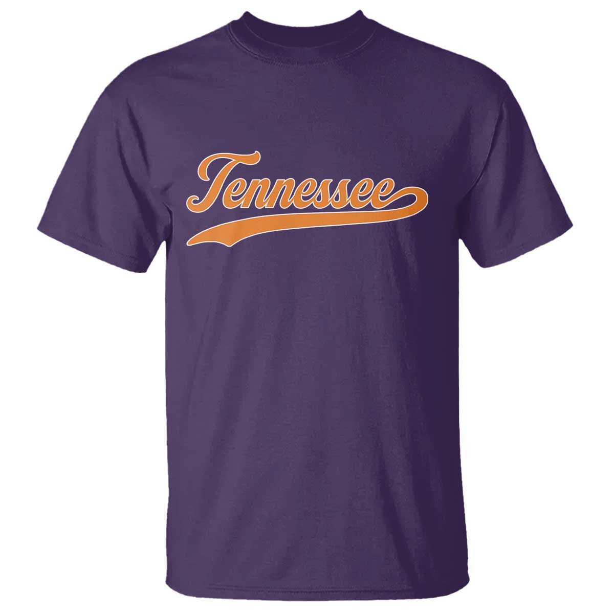 Vintage Tennessee T Shirt Classic TN Orange Print Retro Vintage TS10 Purple Print Your Wear
