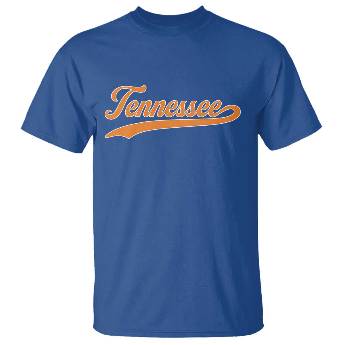 Vintage Tennessee T Shirt Classic TN Orange Print Retro Vintage TS10 Royal Blue Print Your Wear
