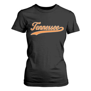 Vintage Tennessee T Shirt For Women Classic TN Orange Print Retro Vintage TS10 Black Print Your Wear